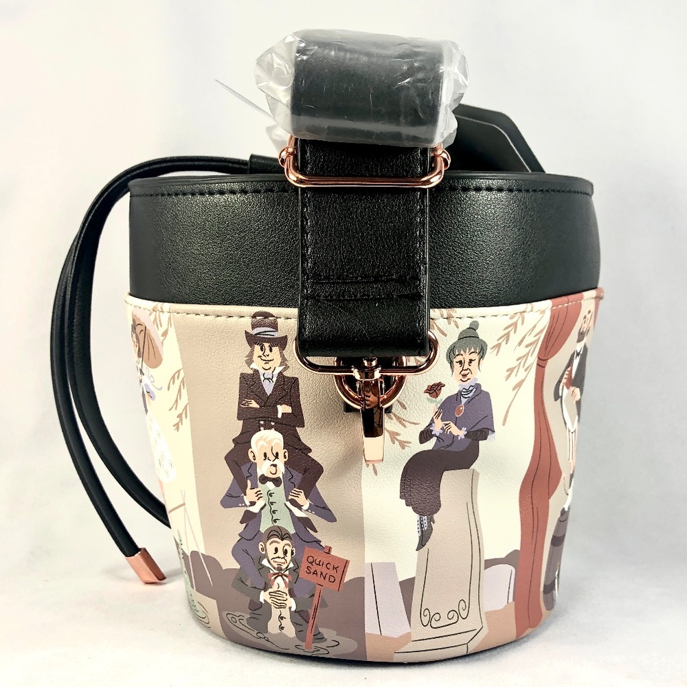 Disney Haunted Mansion Stretching Portraits Handbag Bucket Bag - NEW - Picture 4 of 7
